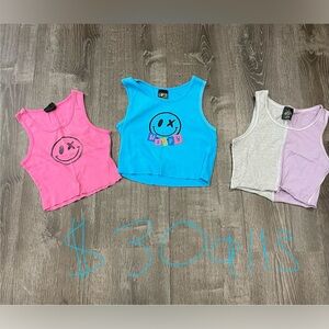 Set of 3 Love Junkie Tanks